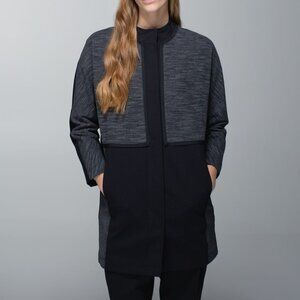 Lululemon Cocoon Car Coat Jacket (Black back)
